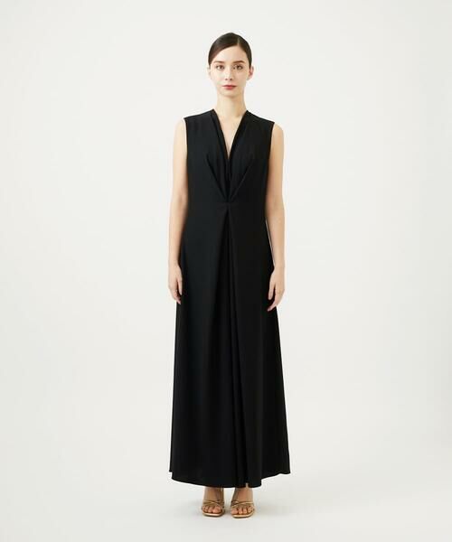 Sybilla / シビラ サロペット・オールインワン | フロントタックジャンプスーツ（ブラック） | 詳細1