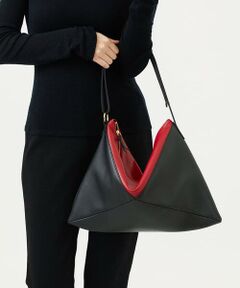 Sybilla / シビラ ショルダーバッグ | バイカラーレザーバッグ