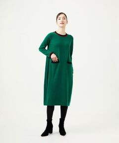 Sybilla / シビラ ロング・マキシ丈ワンピース | 配色ラインニットドレス