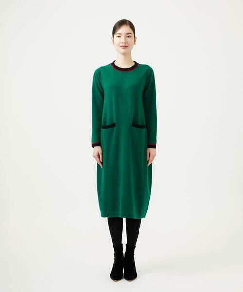 Sybilla / シビラ ロング・マキシ丈ワンピース | 配色ラインニットドレス | 詳細1