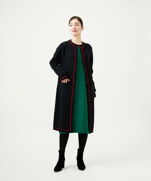 Sybilla / シビラ ロング・マキシ丈ワンピース | 配色ラインニットドレス | 詳細10