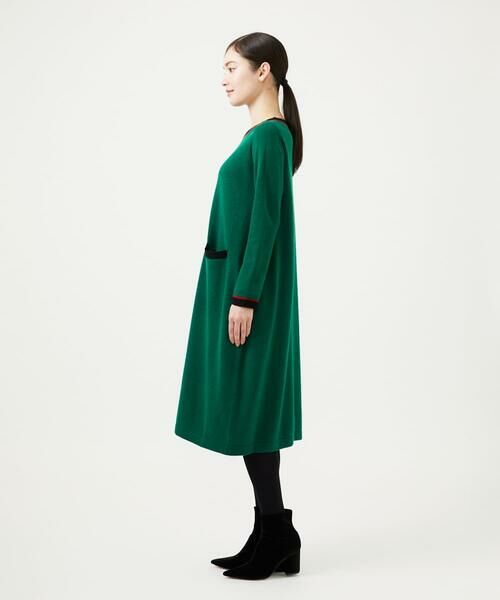 Sybilla / シビラ ロング・マキシ丈ワンピース | 配色ラインニットドレス | 詳細2