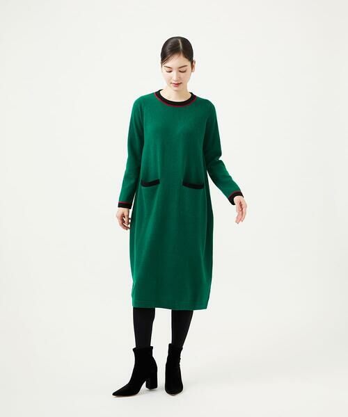 Sybilla / シビラ ロング・マキシ丈ワンピース | 配色ラインニットドレス | 詳細9