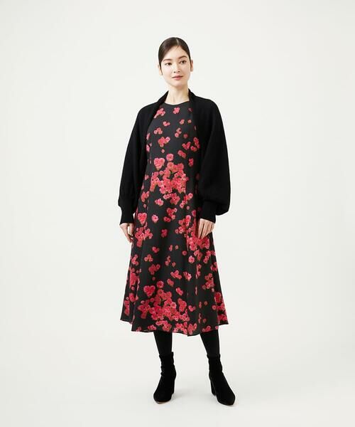 Sybilla / シビラ ロング・マキシ丈ワンピース | ピンクマーガレットプリントドレス | 詳細10