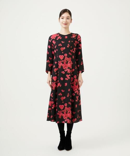 Sybilla / シビラ ロング・マキシ丈ワンピース | ピンクマーガレットプリントドレス | 詳細2