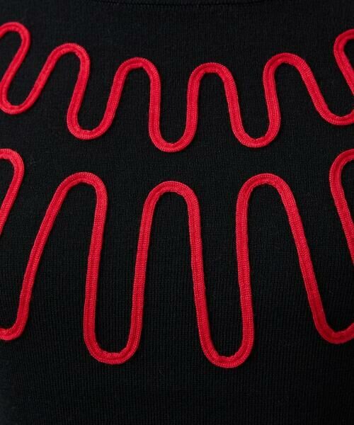 Sybilla / シビラ ニット・セーター | バイカラーコード刺繍ニット | 詳細9