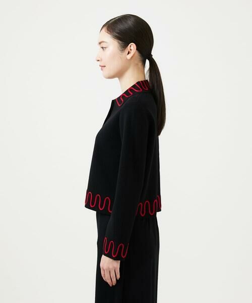 Sybilla / シビラ カーディガン・ボレロ | バイカラーコード刺繍カーディガン | 詳細4