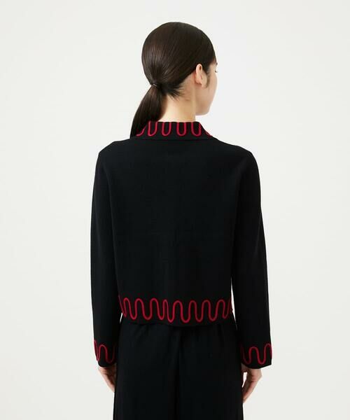 Sybilla / シビラ カーディガン・ボレロ | バイカラーコード刺繍カーディガン | 詳細5