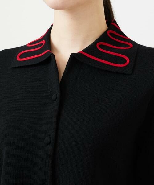 Sybilla / シビラ カーディガン・ボレロ | バイカラーコード刺繍カーディガン | 詳細6