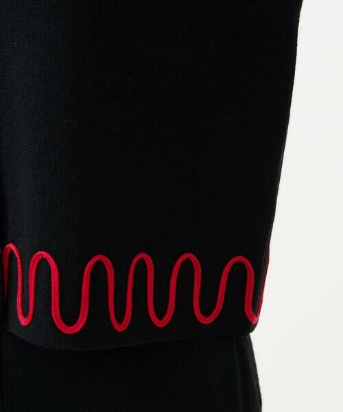 Sybilla / シビラ カーディガン・ボレロ | バイカラーコード刺繍カーディガン | 詳細9