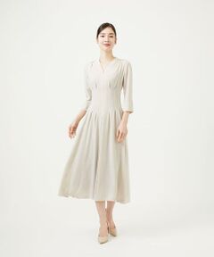 Sybilla / シビラ ドレス | タッキングデザインドレス（7分袖）