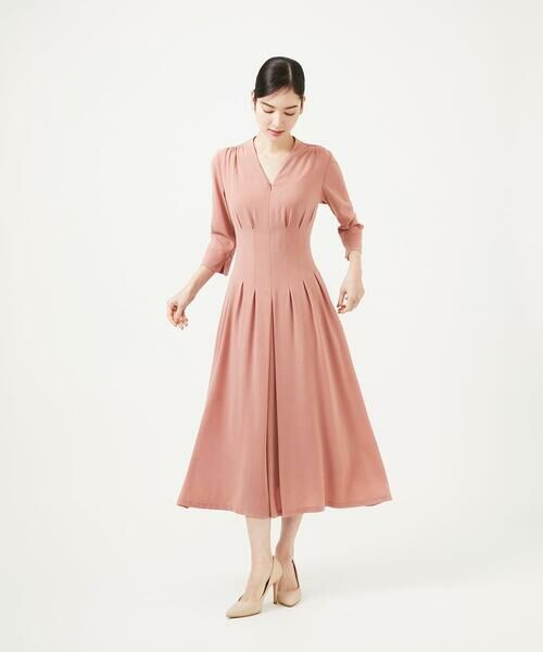 Sybilla / シビラ ドレス | タッキングデザインドレス（7分袖） | 詳細1
