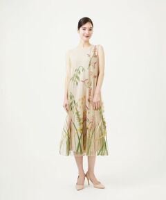 Sybilla / シビラ ドレス | リーフ刺繍チュールドレス