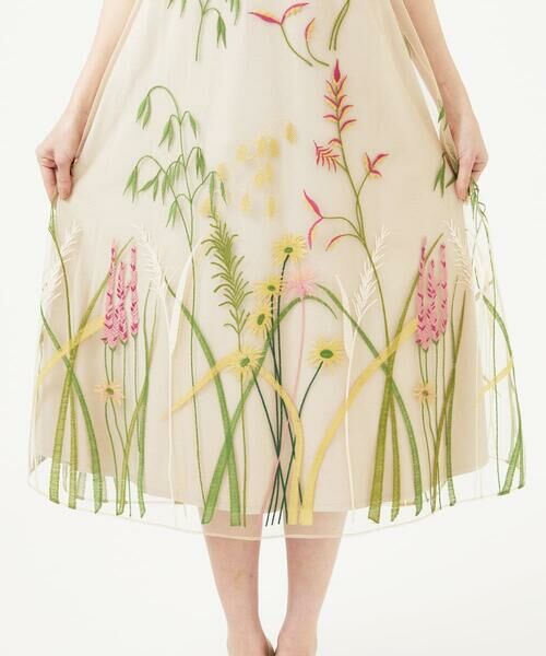 Sybilla / シビラ ドレス | リーフ刺繍チュールドレス | 詳細12