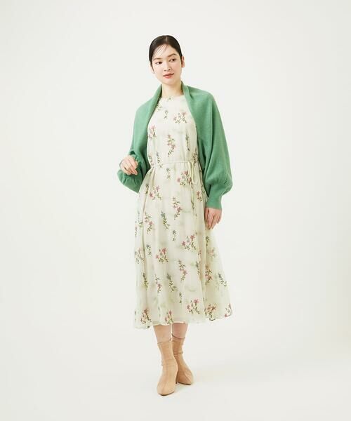 Sybilla / シビラ ロング・マキシ丈ワンピース | ドットフラワー刺繍ドレス | 詳細2