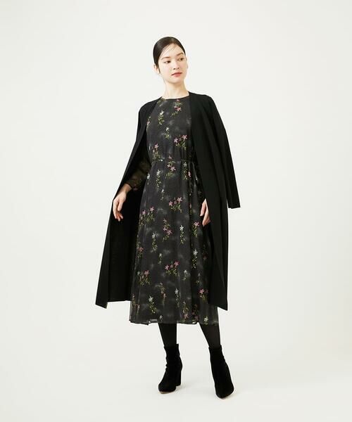 Sybilla / シビラ ロング・マキシ丈ワンピース | ドットフラワー刺繍ドレス | 詳細13
