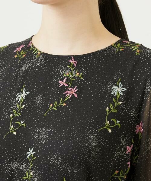 Sybilla / シビラ ロング・マキシ丈ワンピース | ドットフラワー刺繍ドレス | 詳細7