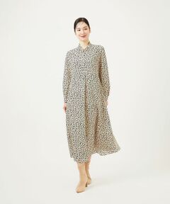 Sybilla / シビラ ロング・マキシ丈ワンピース | ランダムドットプリントドレス