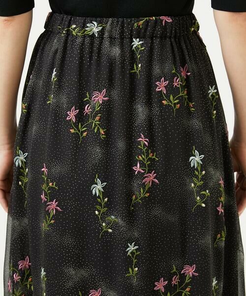 Sybilla / シビラ ロング・マキシ丈スカート | ドットフラワー刺繍スカート | 詳細10