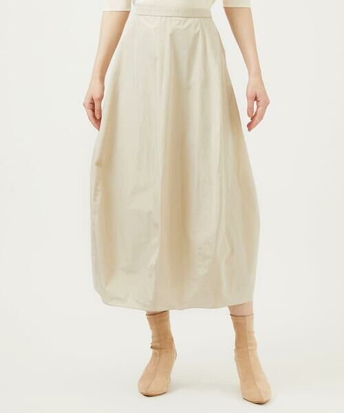 Sybilla / シビラ ロング・マキシ丈スカート | シルキータフタコクーンスカート | 詳細1
