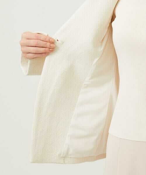 Sybilla / シビラ ノーカラージャケット | ストレッチブークレージャケット | 詳細2