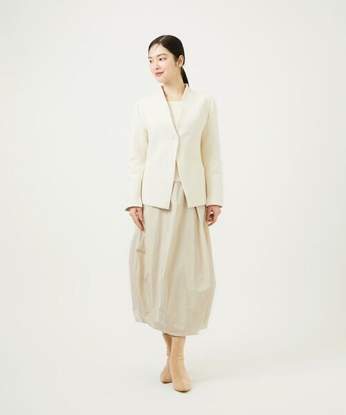 Sybilla / シビラ ノーカラージャケット | ストレッチブークレージャケット | 詳細5