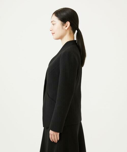 Sybilla / シビラ ノーカラージャケット | ストレッチブークレージャケット | 詳細7