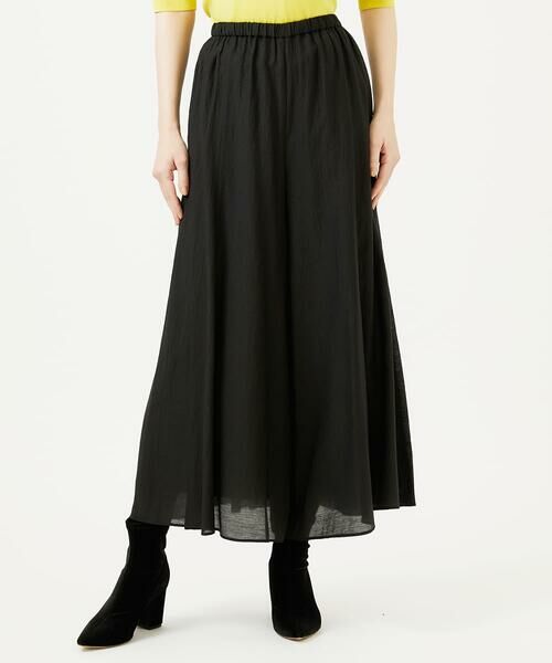 Sybilla / シビラ その他パンツ | シアークリンクルフレアパンツ（ブラック）