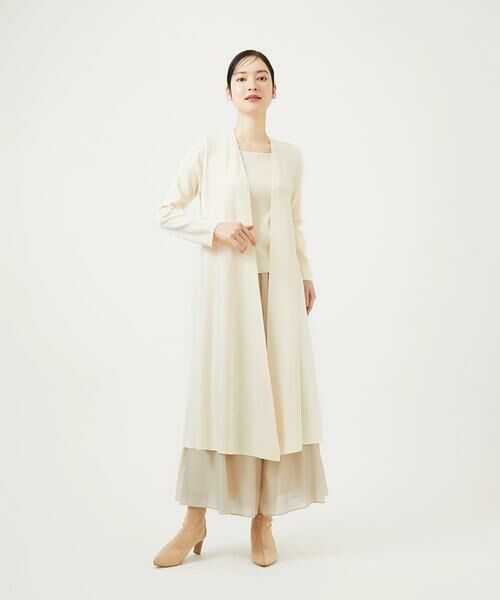 Sybilla / シビラ カーディガン・ボレロ | フレアロングカーディガン（アイボリー）