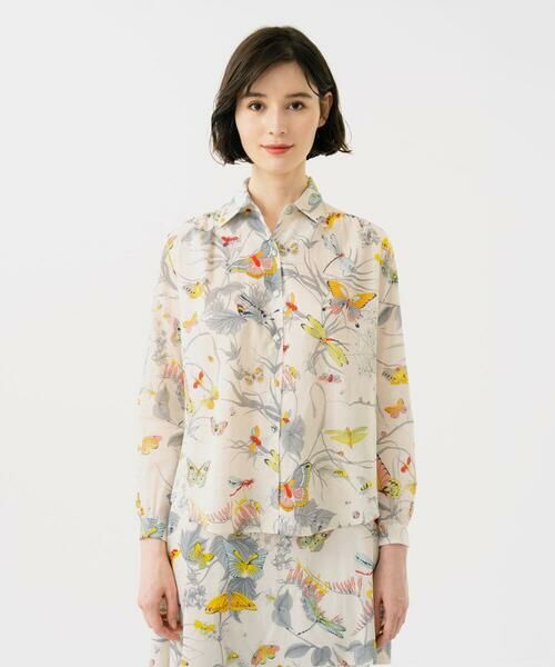 Sybilla / シビラ シャツ・ブラウス | バタフライ&フラワープリントシャツ | 詳細2