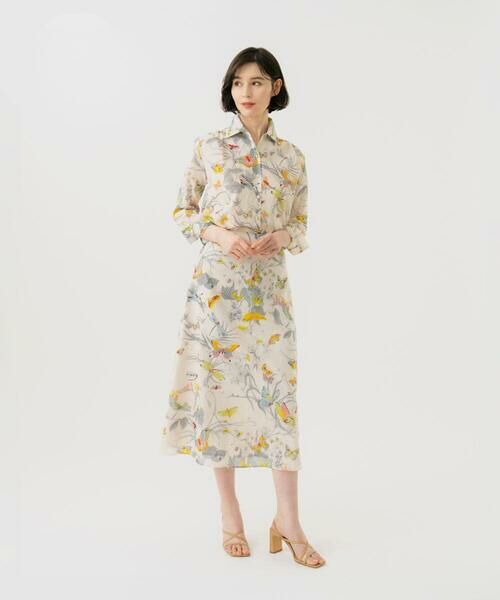 Sybilla / シビラ シャツ・ブラウス | バタフライ&フラワープリントシャツ | 詳細8
