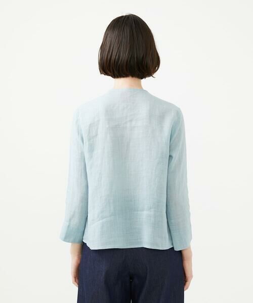 Sybilla / シビラ シャツ・ブラウス | ツイストVネックリネンブラウス | 詳細5