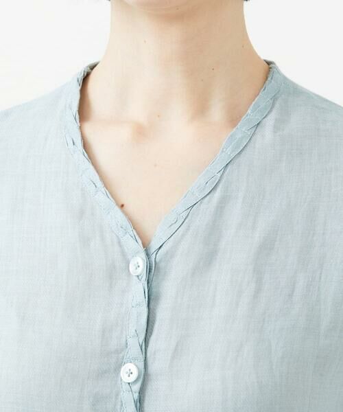 Sybilla / シビラ シャツ・ブラウス | ツイストVネックリネンブラウス | 詳細6