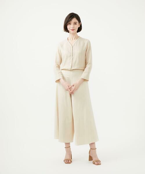 Sybilla / シビラ シャツ・ブラウス | ツイストVネックリネンブラウス | 詳細14