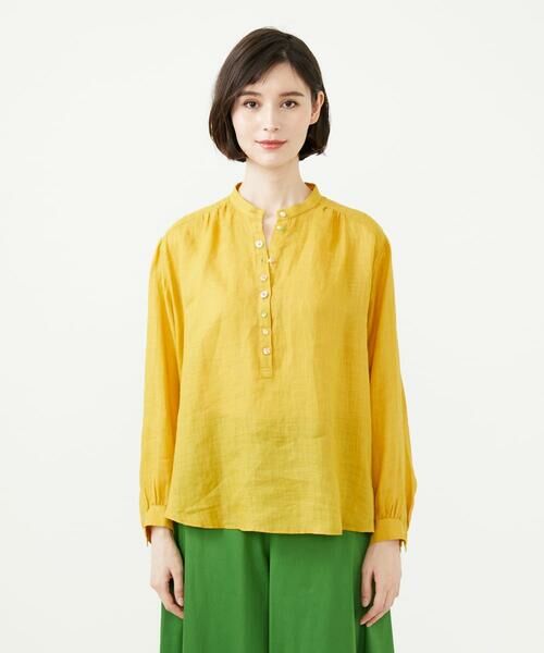 Sybilla / シビラ シャツ・ブラウス | ミックスボタンリネンブラウス | 詳細4