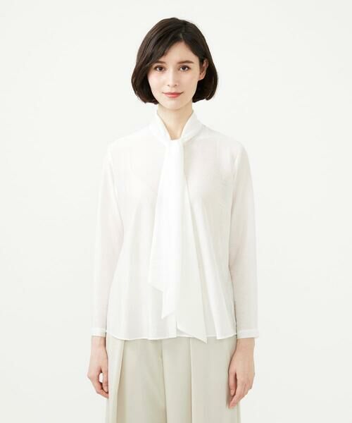 Sybilla / シビラ シャツ・ブラウス | シアーボウタイブラウス | 詳細1