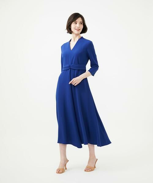 Sybilla / シビラ ドレス | ウエストベルトドレス（ブルー）