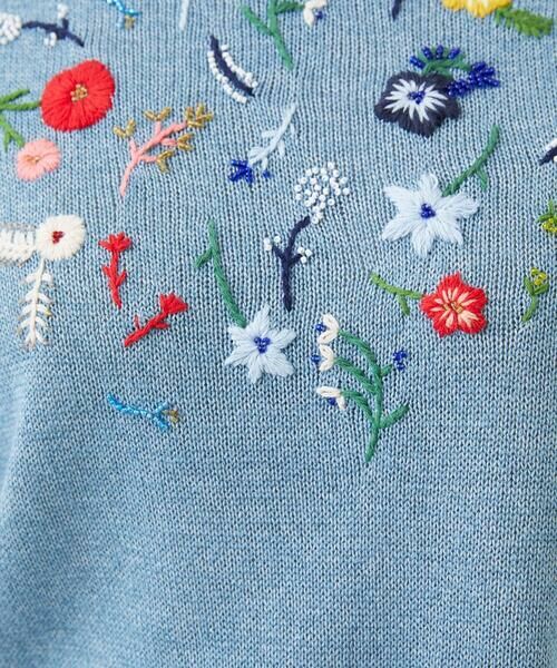 Sybilla / シビラ ニット・セーター | ビーズフラワー刺繍ニット | 詳細9