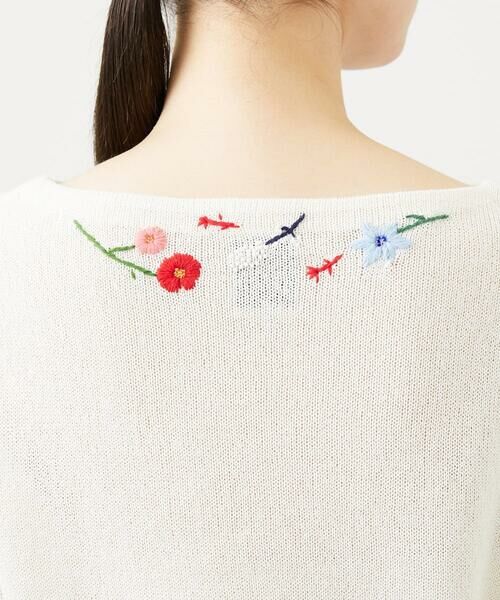 Sybilla / シビラ ニット・セーター | ビーズフラワー刺繍ニット | 詳細13