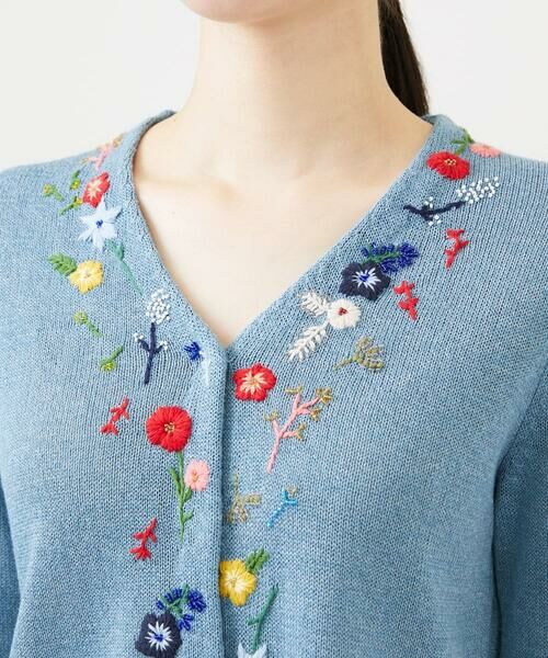 Sybilla / シビラ カーディガン・ボレロ | ビーズフラワー刺繍カーディガン | 詳細3
