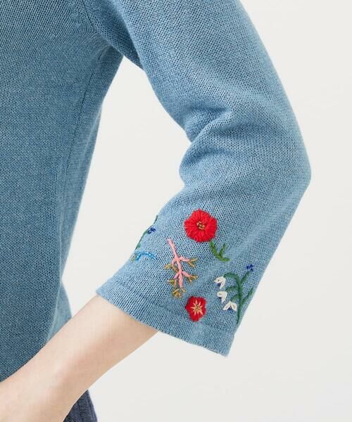 Sybilla / シビラ カーディガン・ボレロ | ビーズフラワー刺繍カーディガン | 詳細6