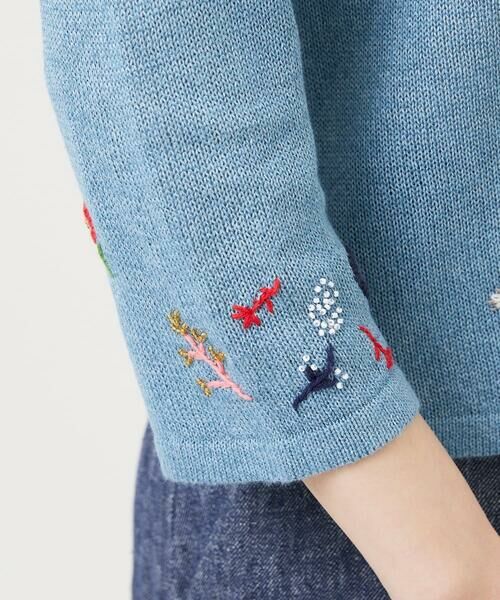 Sybilla / シビラ カーディガン・ボレロ | ビーズフラワー刺繍カーディガン | 詳細7