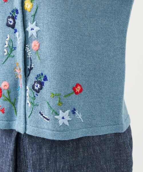 Sybilla / シビラ カーディガン・ボレロ | ビーズフラワー刺繍カーディガン | 詳細8