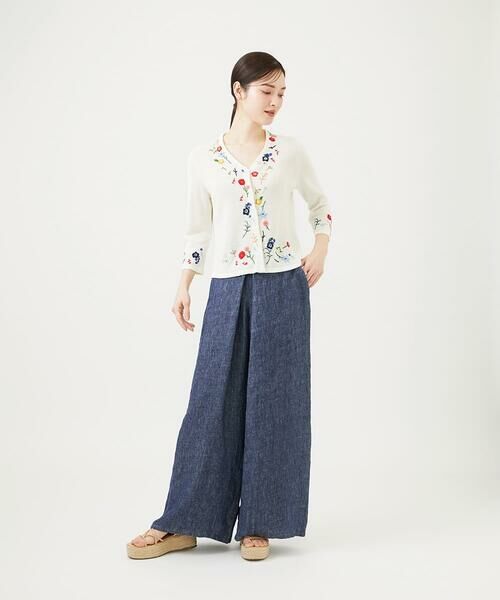 Sybilla / シビラ カーディガン・ボレロ | ビーズフラワー刺繍カーディガン | 詳細17
