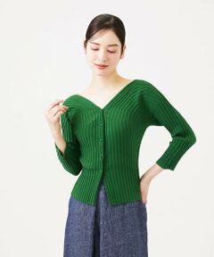 Sybilla / シビラ カーディガン・ボレロ | ハートモチーフリブカーディガン