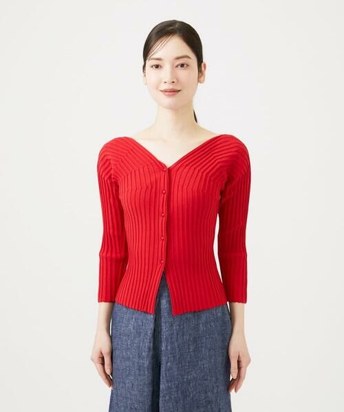 Sybilla / シビラ カーディガン・ボレロ | ハートモチーフリブカーディガン | 詳細1