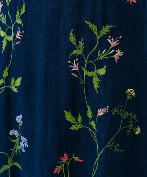 Sybilla / シビラ ロング・マキシ丈スカート | フラワー刺繍デニムスカート | 詳細7