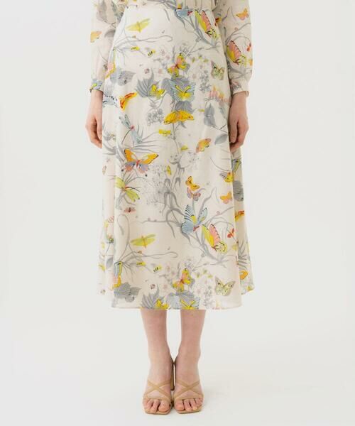 Sybilla / シビラ ロング・マキシ丈スカート | バタフライ&フラワープリントスカート | 詳細1