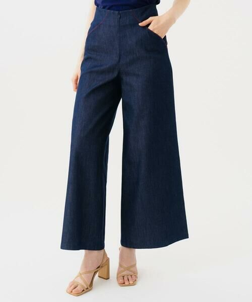 Sybilla / シビラ チノ・ワークパンツ | ステッチデニムパンツ(ネイビー)