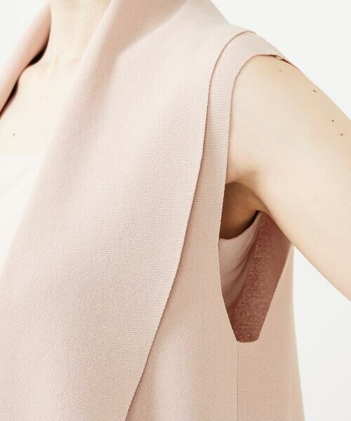 Sybilla / シビラ ベスト | ワイドカラーニットジレ | 詳細5